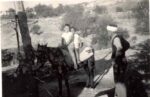 Eren & Ersin with their grandfather Hüseyin Avnı Ahmet. Lapityu, Mid Summer, 1950.