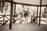 Orhan Arı (on the left ) at the Morphou teachers college. 1940