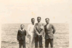 On left Orhan Arı with relatives at Vretça 1932