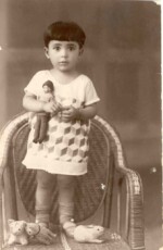 Suzan Arı at the age of one.