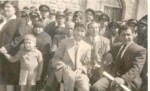 Orhan Arı with students and colleagues. Paphos town, Late 1940s.